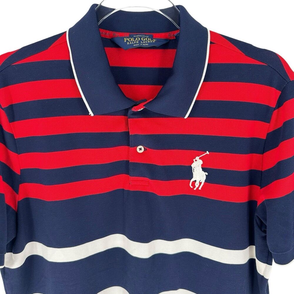 Polo Golf Ralph Lauren Polo Shirt Mens M Ryder Cup 2014 Scotland USA Performance - Picture 4 of 16